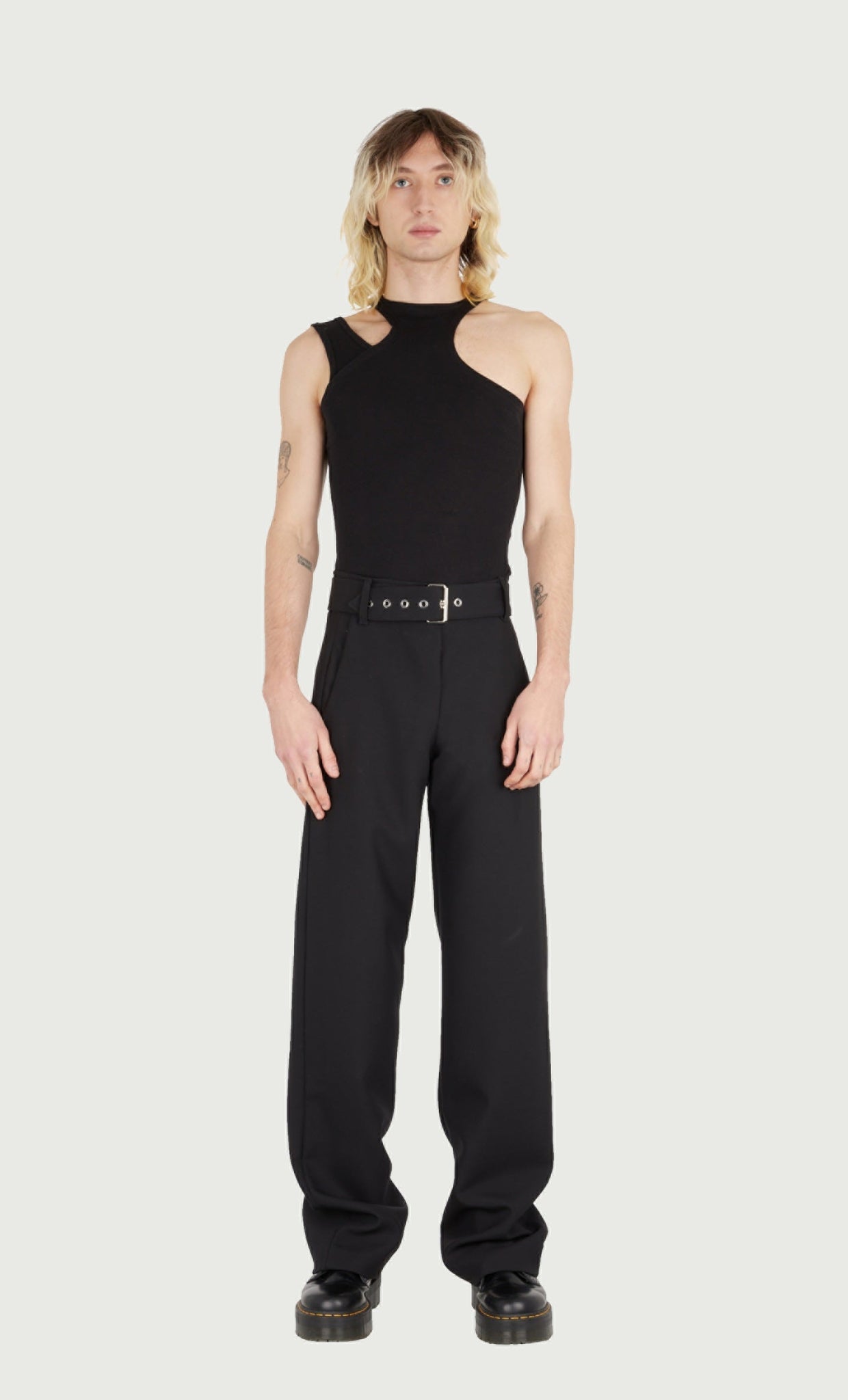 VISORE X  BELT SUIT PANTS 