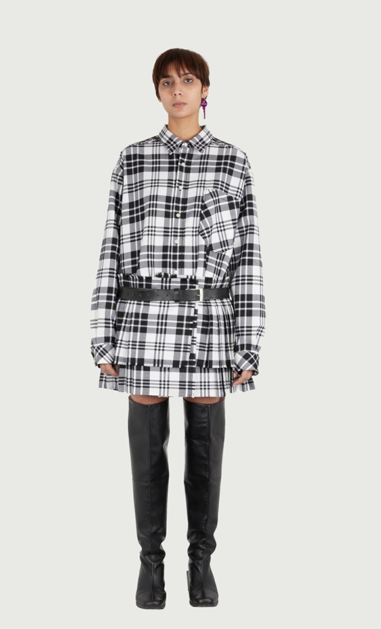 JEANNE FRIOT  TARTAN MINI KILT 