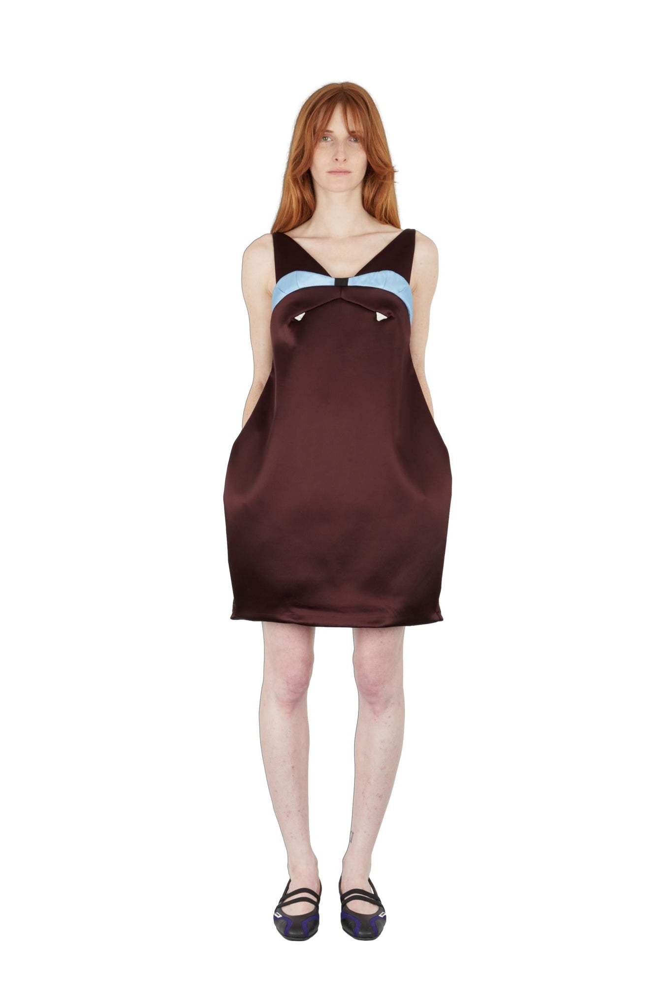 MAITREPIERRE clothes MINOU BROWN DRESS 